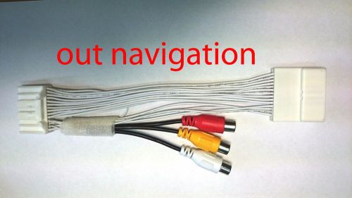 Audio video rca input cable toyota lexus video bypass (out navi)