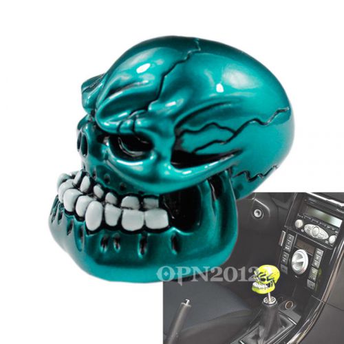 Universal car gear stick shift shifter lever knob cover wicked carved skull head