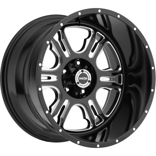 20x12 black vision rage 6x5.5 -51 wheels federal couragia mt 33x12.5x20 tires