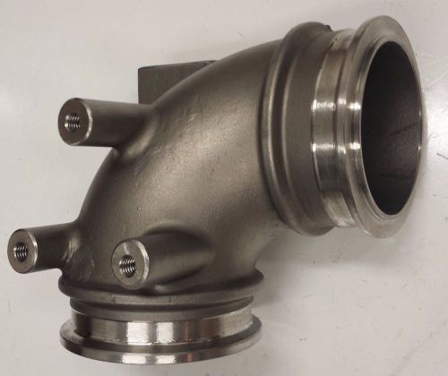 Stainless steel exhaust bend replaces yanmar p/n 119175-13200