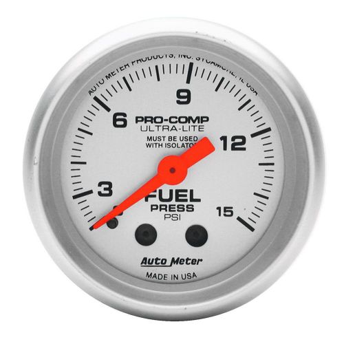 Autometer 4311 ultra-lite mechanical fuel pressure gauge