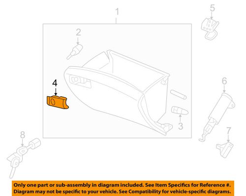 Honda oem 08-12 accord glove box-knob 77545ta0a01zc