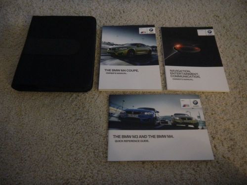 2014 bmw m4 coupe with navigation owners manual set + free shipping