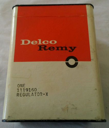 Nos delco remy voltage regulator 1119160 chevy 1955-60,1962