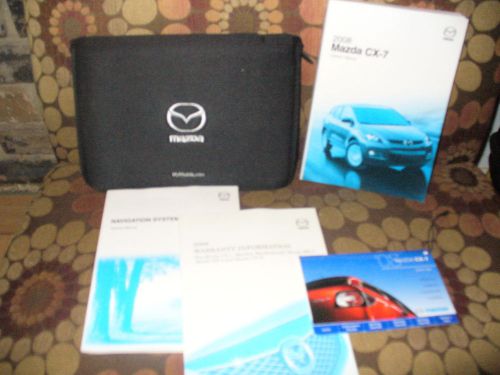 2008 08 mazda cx-7 owners manual with case  137