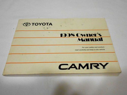 1998 toyota camry owner manual. good used condition  / free s