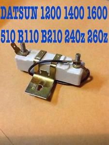 Datsun 1200 1400 1600 1800 510 b110 b210 b310 240z 260z 280z coil resistor