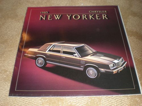 1985 chrysler new yorker original car sales brochure - mopar 11&#034; x 11&#034;