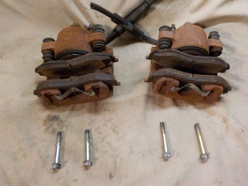 97-01 jeep cherokee xj recently new left right front brake calipers and pads xj7