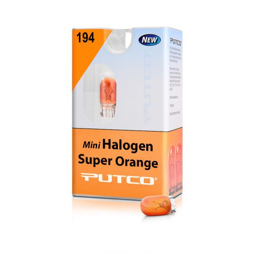 Putco mini halogen 194 2 pack bulb super organge 211194a