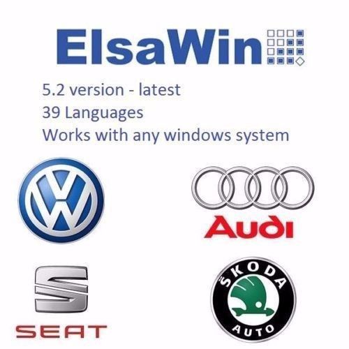 Elsawin 5.2 volkswagen audi skoda seat service workshop manual 2016 windows