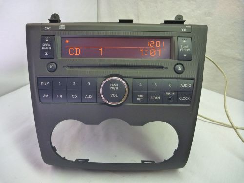 10-12 nissan altima am fm radio cd &amp; climate control py08g 28185-zx11b bulk 603