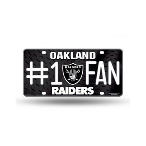 Oakland raiders #1 fan license plate