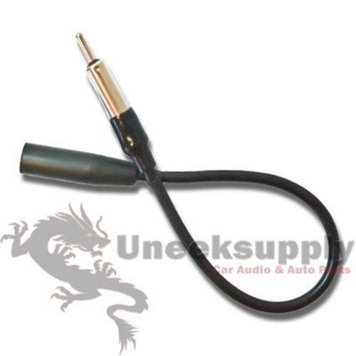 12&#034; 1 foot auto antenna extension cord ant male female car am fm adapter cable