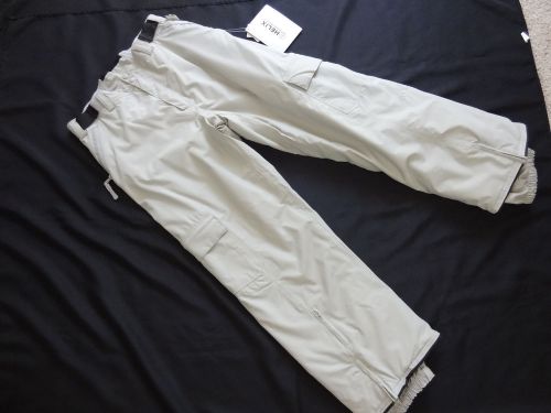 New! helix recon snowboard pants size medium light gray nwt