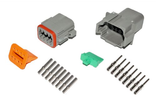 Deutsch dt gray 8 pos connector kit 20-16 contacts #23