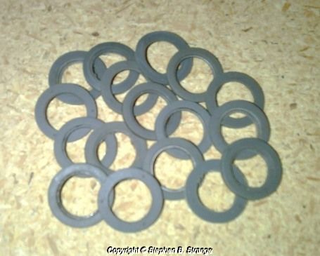 Nos boss 429 &#034;grey&#034; water passage rubber o-rings with metal inside. quantity 17.