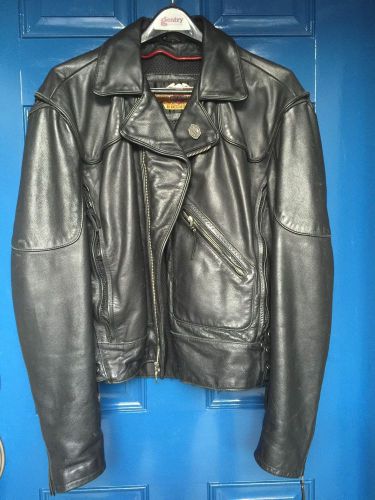 Harley davidson heritage springer hawk leather motorcycle jacket l