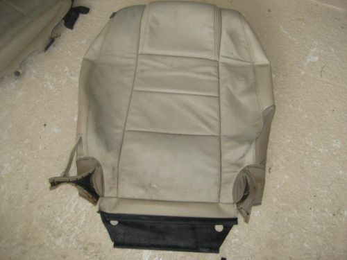 2005-2009 ford mustang v6 passenger front top tan leather seat cover only rh oem