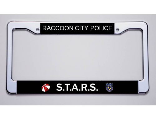 Resident evil fans! &#034;raccoon city police /s.t.a.r.s.&#034;  license plate frame