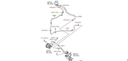 Toyota camry power steering return hose part#44406-06171 oem