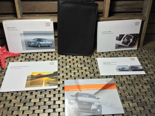 2008 audi a6 owners manual + navigation book + quick guides ((buy oem))