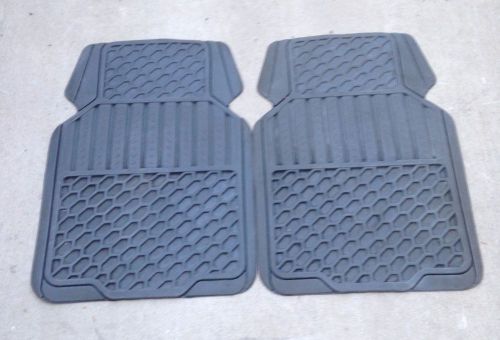 Universal grey front rubber mats