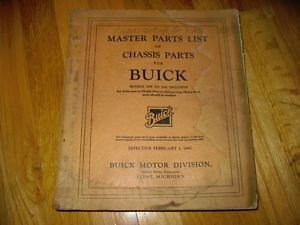 1928 to 1942 buick master parts catalog oem 1929 1930 1932 1934 1935 1936 1937