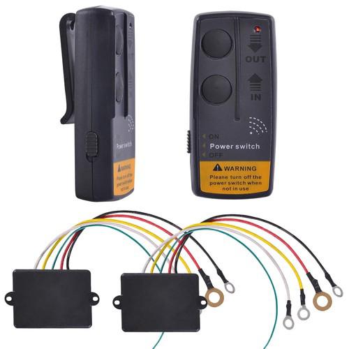 2x 12v 65' winch wireless remote control switch kit atv suv utv jeep trailer 4x4