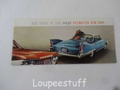 1960 the story of the solid plymouth brochure nice! l307