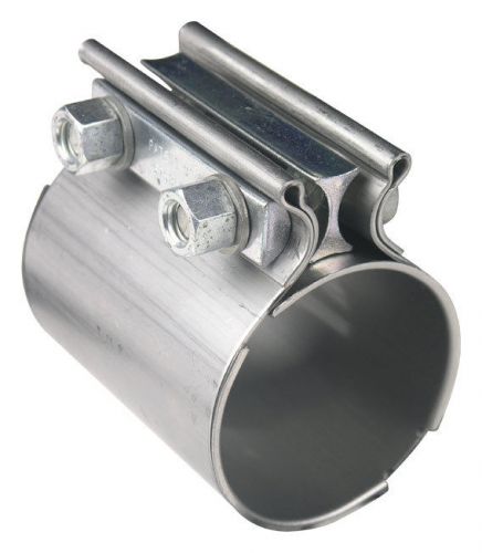 3.00&#034; torca coupler exhaust sleeve butt joint clamp, 409 stainless steel