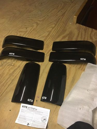 88-98 chevy truck headlight and tail light gts black out covers brand new