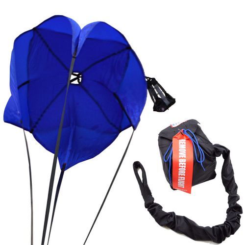 Rjs racing equipment drag parachute spring loaded blue drag chute 7000103