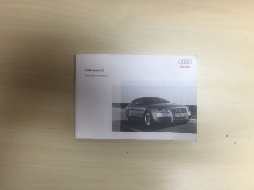 Audi s5 2009 owner&#039;s  manual book/ no case / free shipping