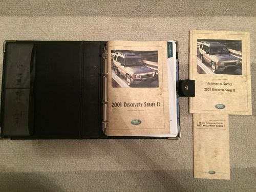 Oem 2001 01 land rover discovery ii 2 owners manual complete book set w/case