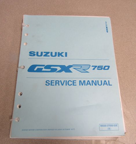 1990 suzuki gsx-r750 service repair atv motorcycle manual 99500-37056-03e