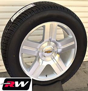 Silverado wheels texas edition 20&#034; inch rims tires silver fit chevy 1999-2006