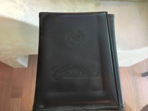 1994 cadillac leather owners manual book holder case deville