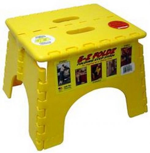 Rv trailer b&amp;r plastics e-z foldz step stool yellow step stool