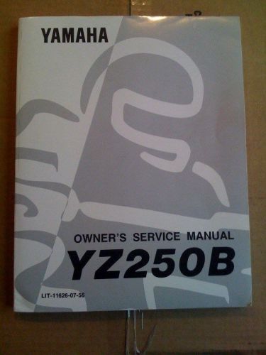 Yamaha 1991 yz250b owners service manual lit-11626-07-56