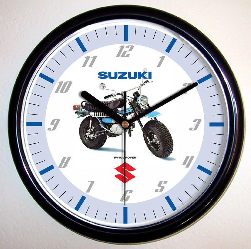 Suzuki rv-90j motorcycle wall clock 1972 rv90 rv-90 rover minibike