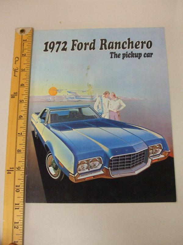Original vintage 1972 ford ranchero sales brochure catalog