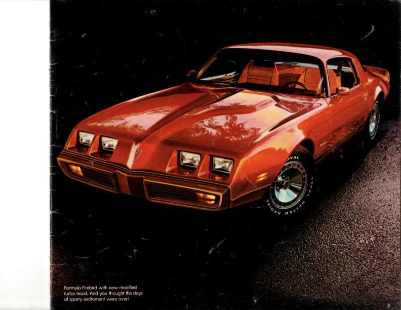 1980 pontiac firebird bonneville grand prix le mans 80 original sales brochure