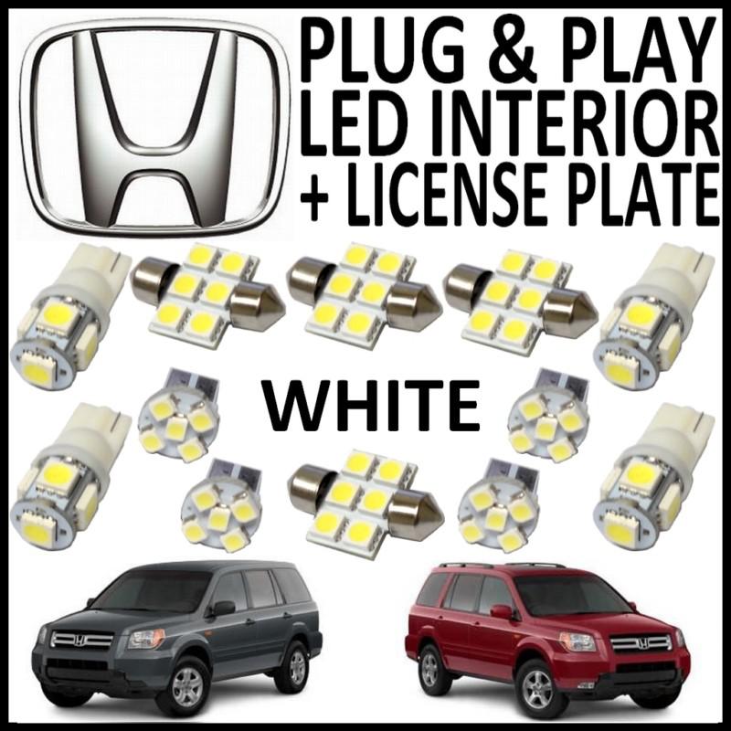 12x green led lights interior package kit for 2006-2008 honda pilot hp2g