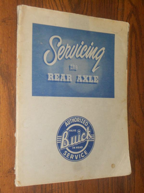 1952 / 1953 / buick rear axle shop manual / original book