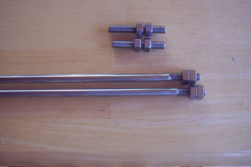 Stainless steel radiator support rods