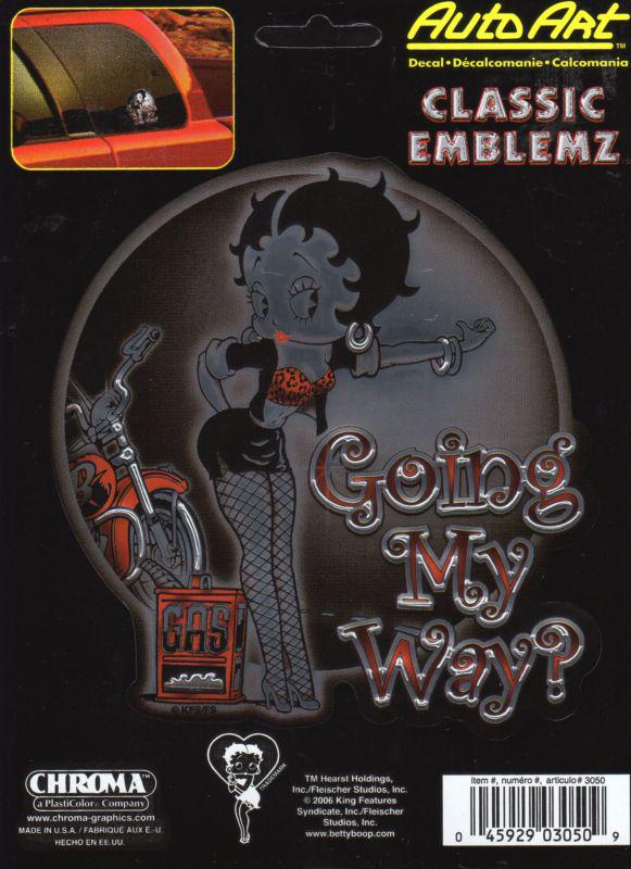 Betty boop-going my way decal(3050)