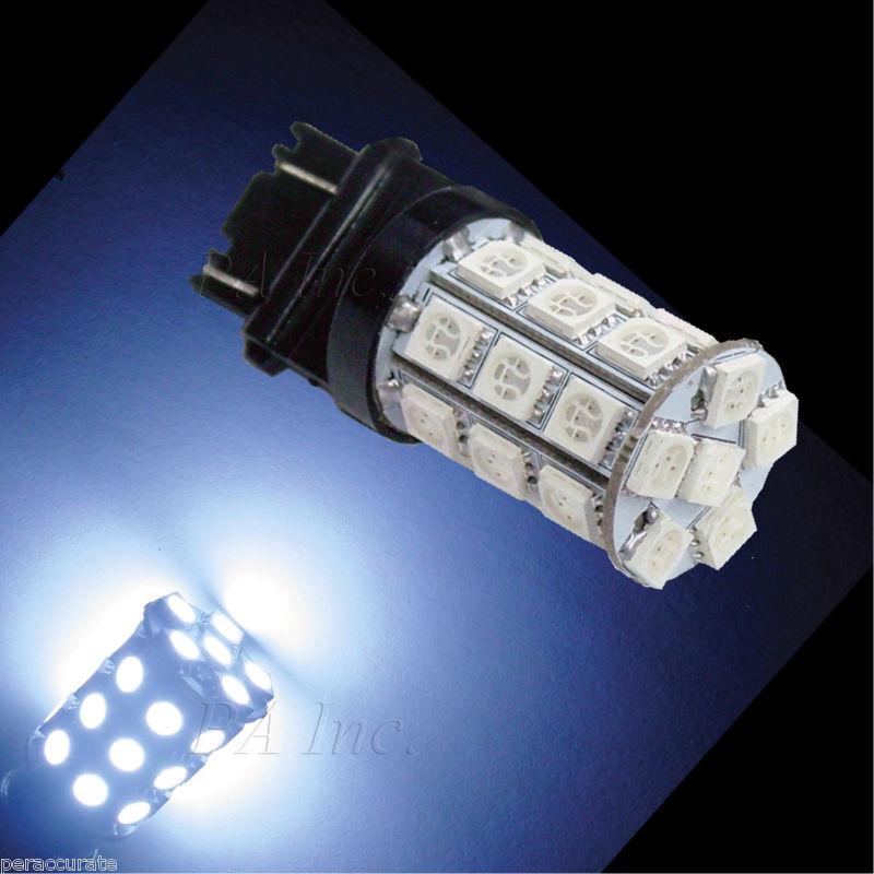 Pair 30 smd 5050-led 3157  car tail stop rear sidemarker turn signal light white