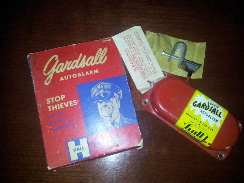 Vintage gardsall auto alarm, private policeman, hall products