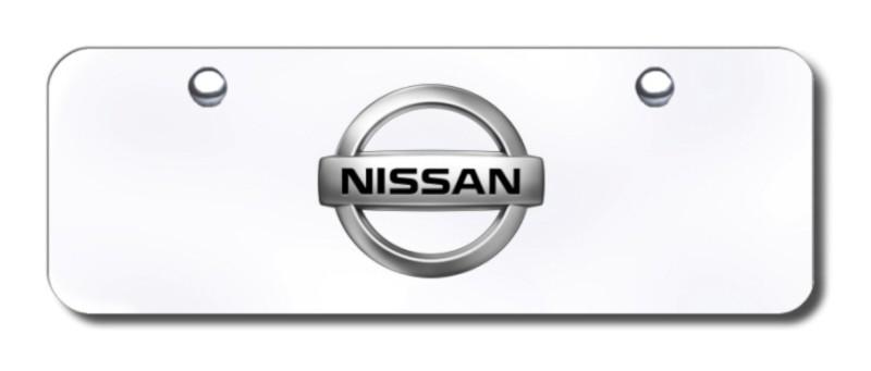 Nissan logo chr/chr mini-license plate made in usa genuine